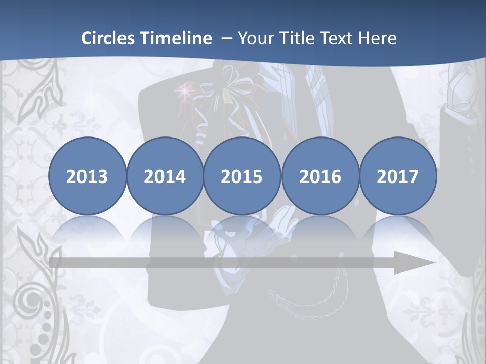 A Man In A Suit Holding A Present Powerpoint Template PowerPoint Template