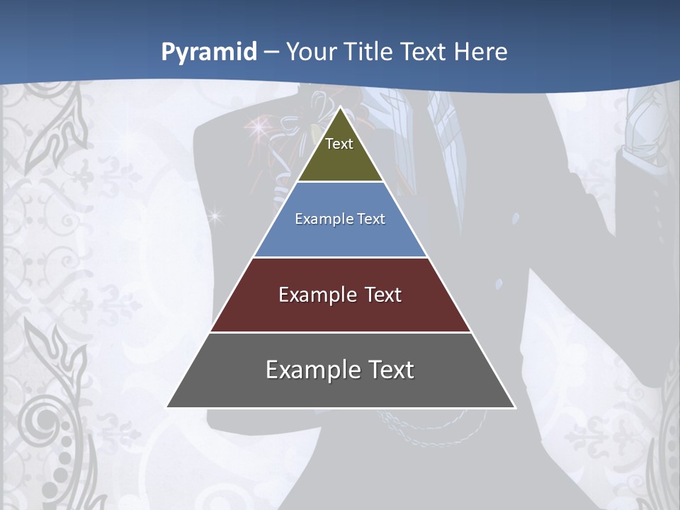 A Man In A Suit Holding A Present Powerpoint Template PowerPoint Template