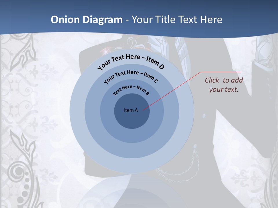 A Man In A Suit Holding A Present Powerpoint Template PowerPoint Template