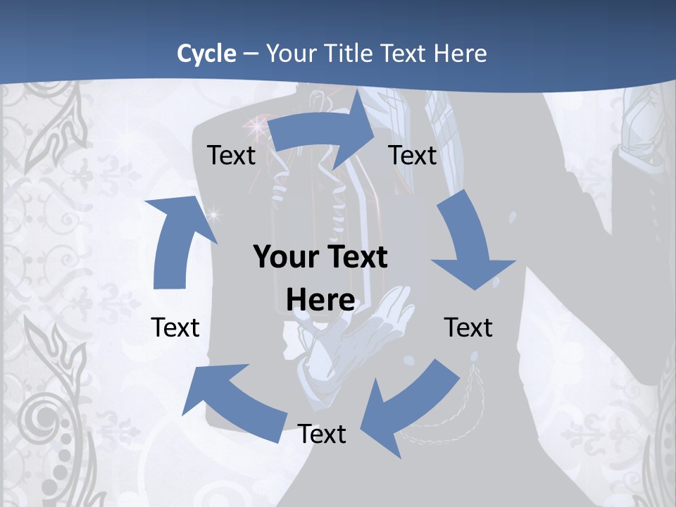 A Man In A Suit Holding A Present Powerpoint Template PowerPoint Template