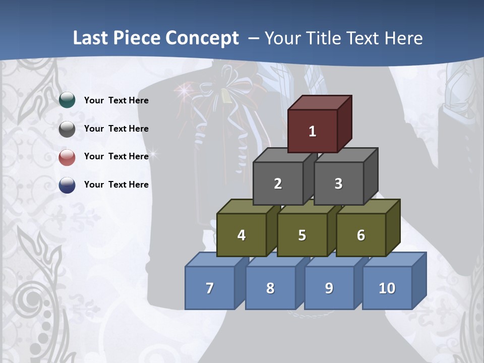 A Man In A Suit Holding A Present Powerpoint Template PowerPoint Template