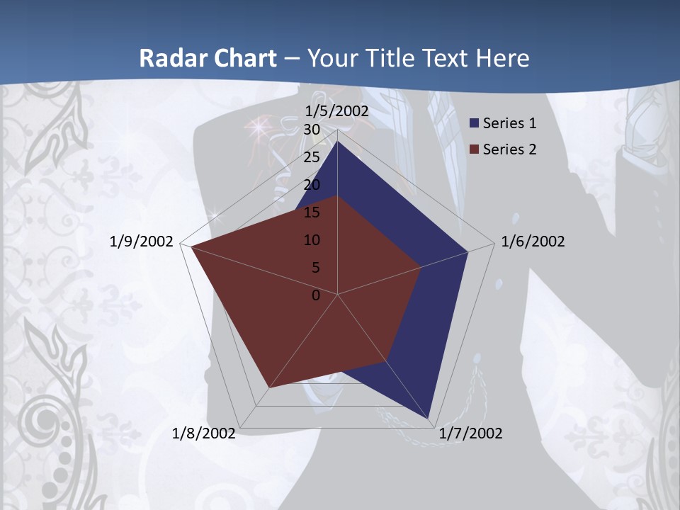 A Man In A Suit Holding A Present Powerpoint Template PowerPoint Template