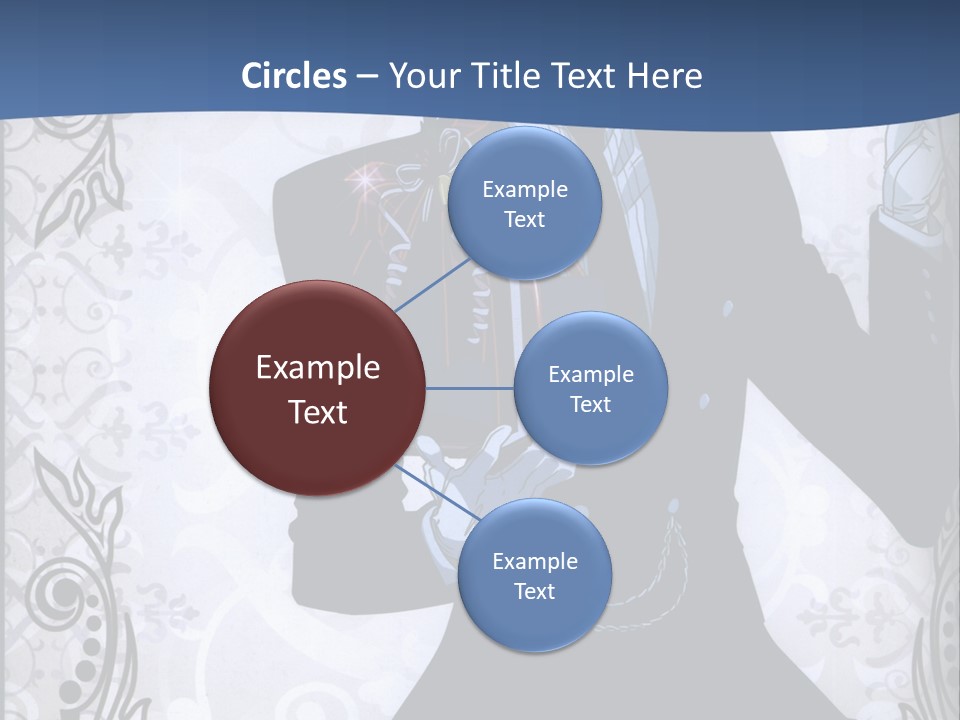 A Man In A Suit Holding A Present Powerpoint Template PowerPoint Template