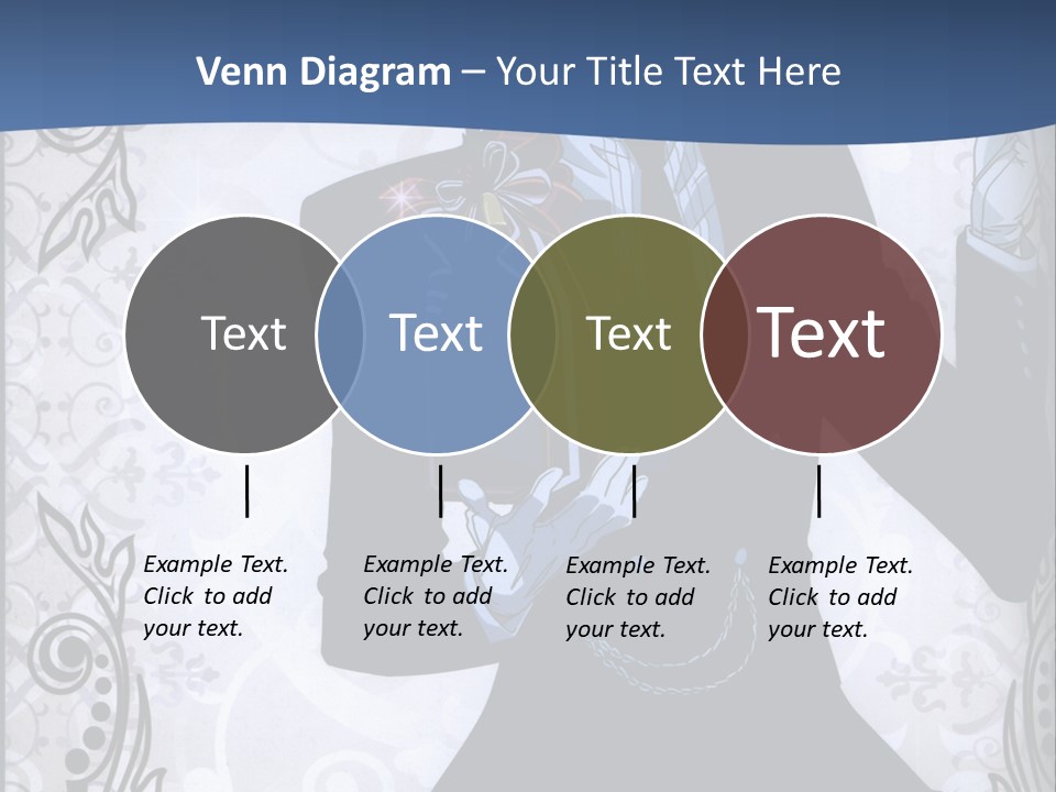 A Man In A Suit Holding A Present Powerpoint Template PowerPoint Template