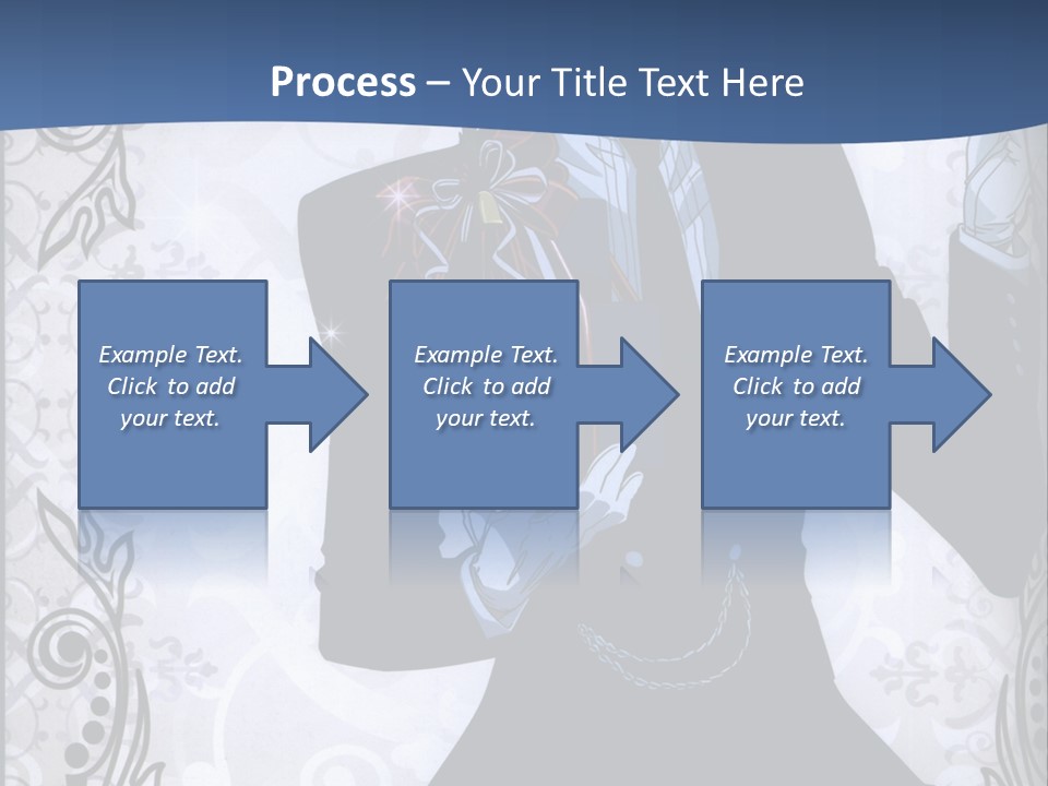 A Man In A Suit Holding A Present Powerpoint Template PowerPoint Template
