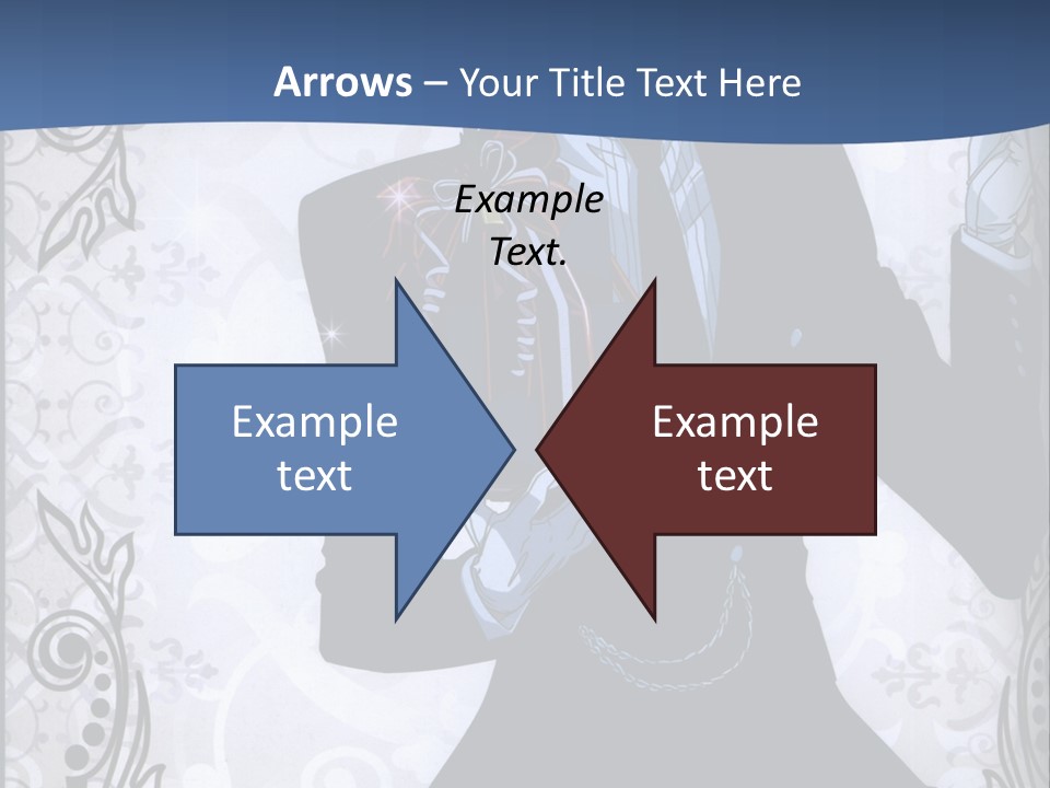 A Man In A Suit Holding A Present Powerpoint Template PowerPoint Template