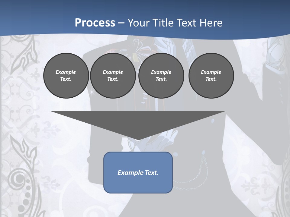 A Man In A Suit Holding A Present Powerpoint Template PowerPoint Template