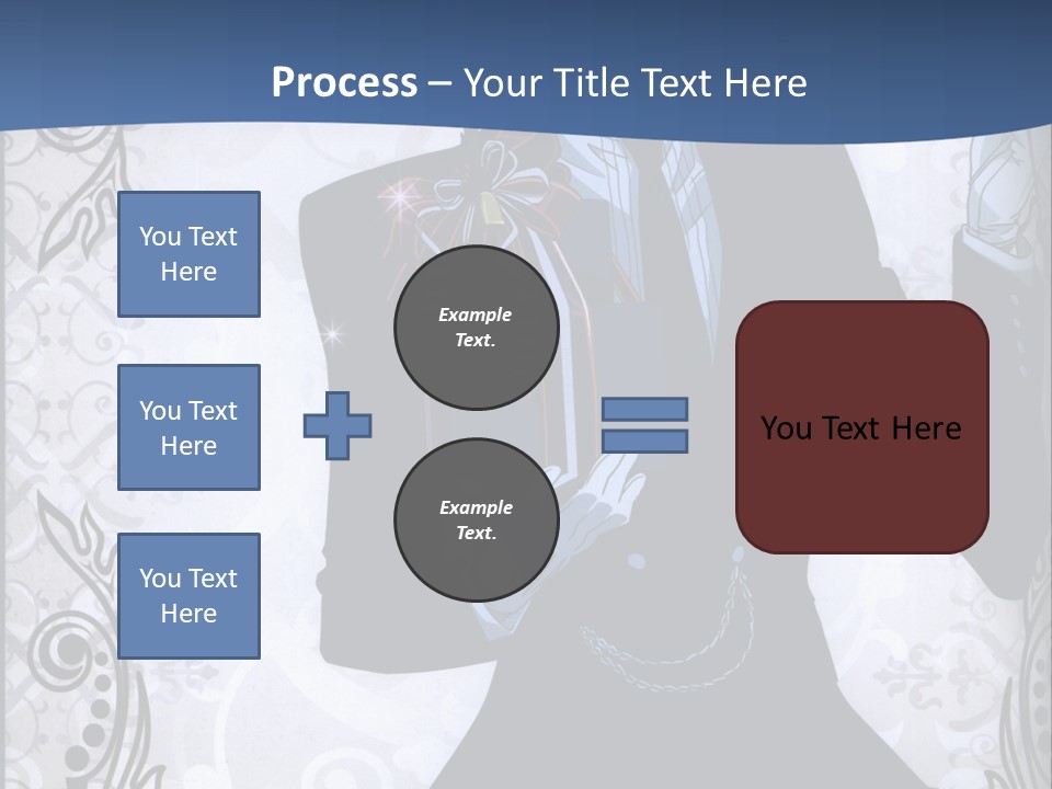 A Man In A Suit Holding A Present Powerpoint Template PowerPoint Template
