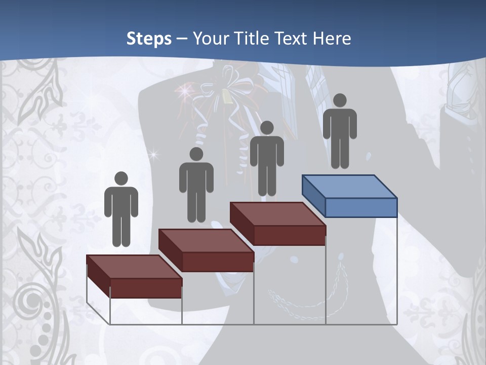 A Man In A Suit Holding A Present Powerpoint Template PowerPoint Template