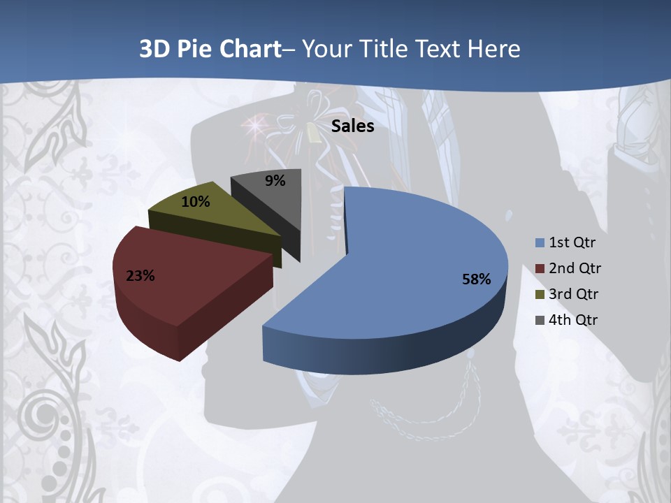 A Man In A Suit Holding A Present Powerpoint Template PowerPoint Template