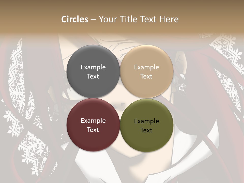 A Woman With Red Hair And Glasses Is Smiling PowerPoint Template