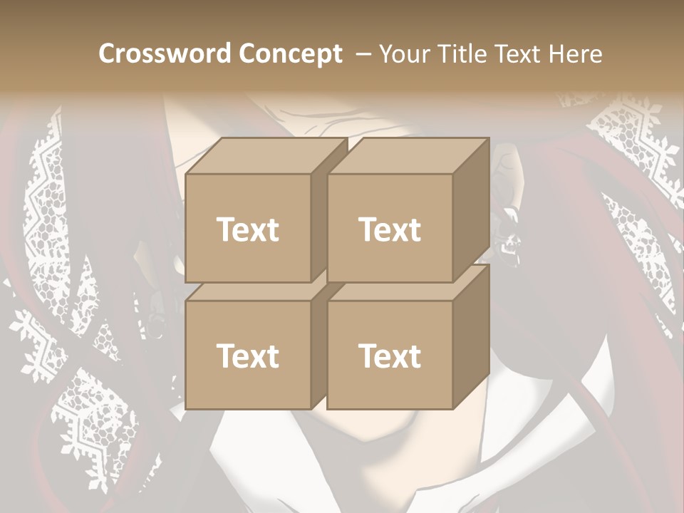 A Woman With Red Hair And Glasses Is Smiling PowerPoint Template