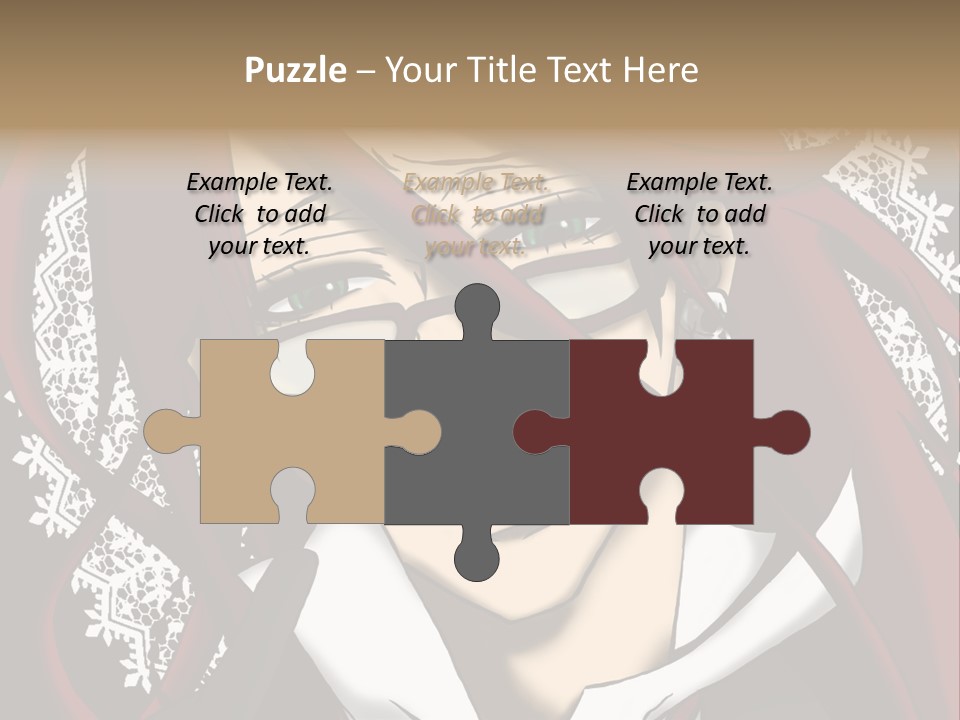 A Woman With Red Hair And Glasses Is Smiling PowerPoint Template