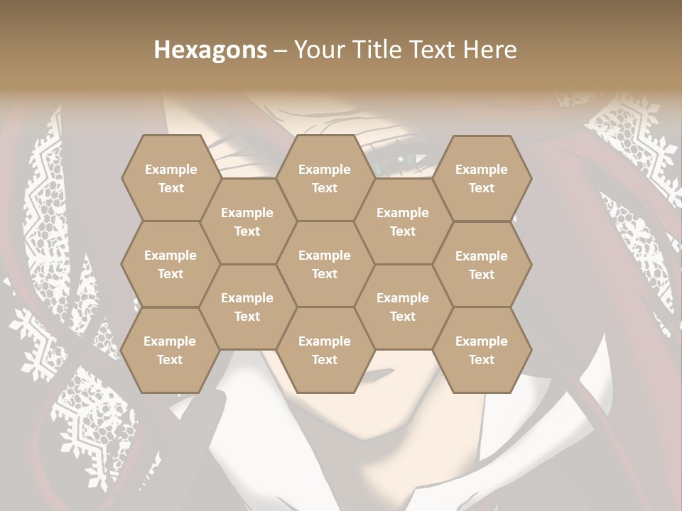 A Woman With Red Hair And Glasses Is Smiling PowerPoint Template