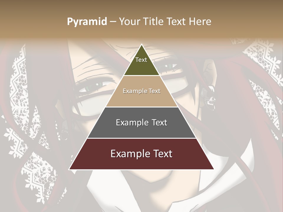 A Woman With Red Hair And Glasses Is Smiling PowerPoint Template