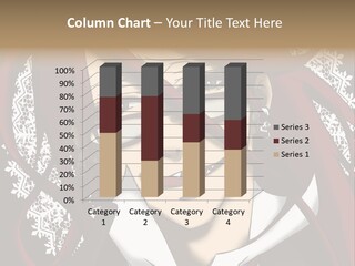 A Woman With Red Hair And Glasses Is Smiling PowerPoint Template