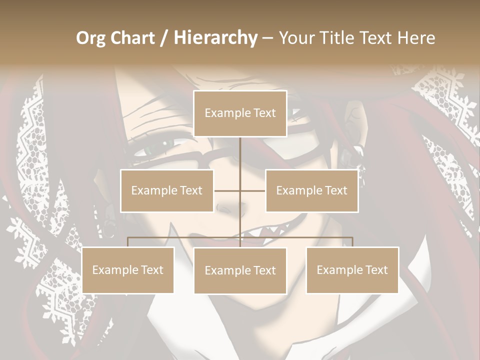 A Woman With Red Hair And Glasses Is Smiling PowerPoint Template