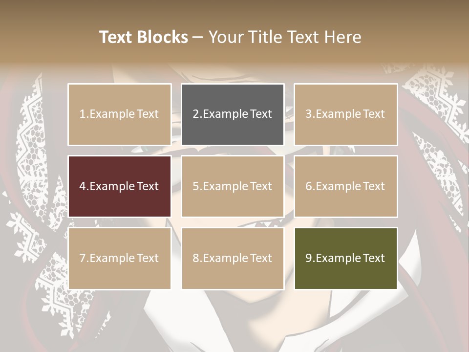 A Woman With Red Hair And Glasses Is Smiling PowerPoint Template