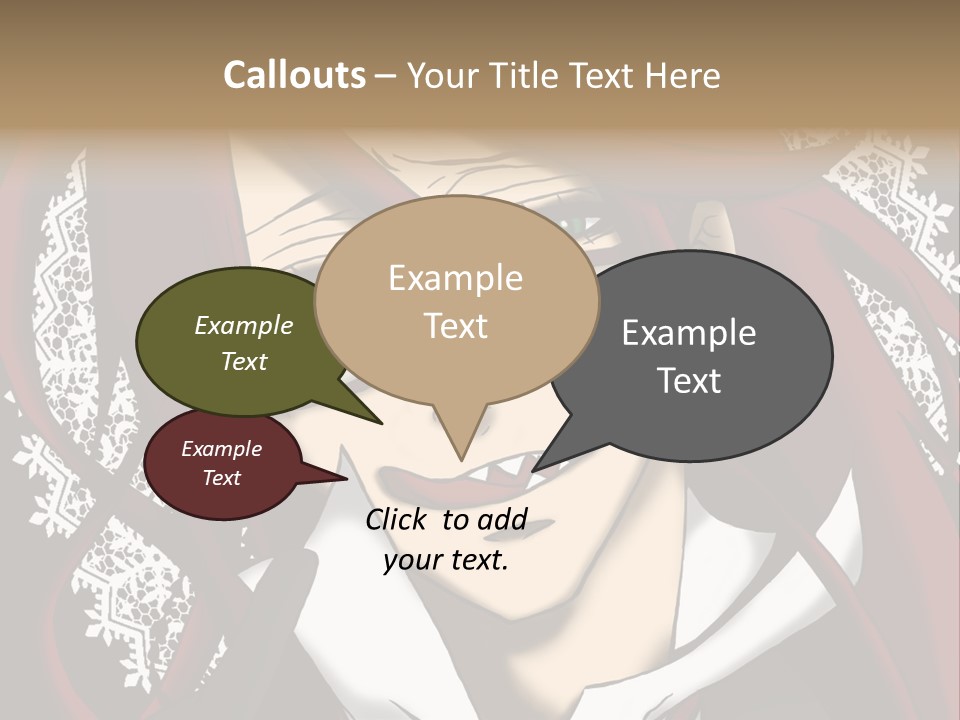 A Woman With Red Hair And Glasses Is Smiling PowerPoint Template