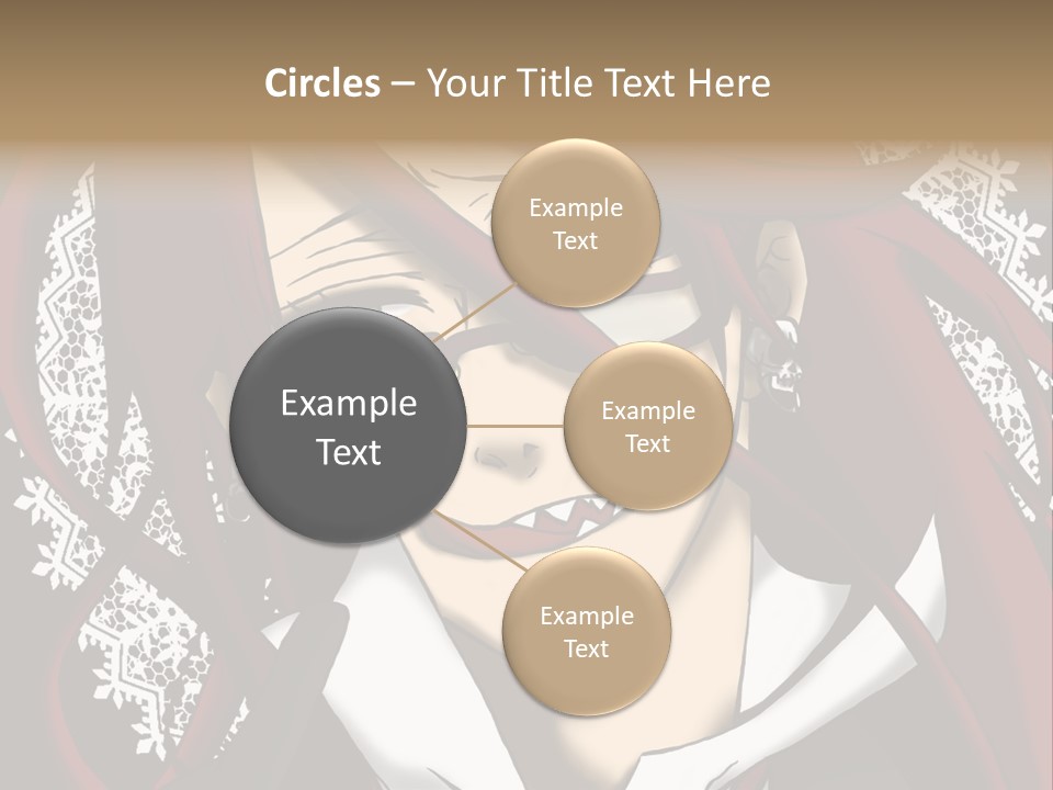 A Woman With Red Hair And Glasses Is Smiling PowerPoint Template