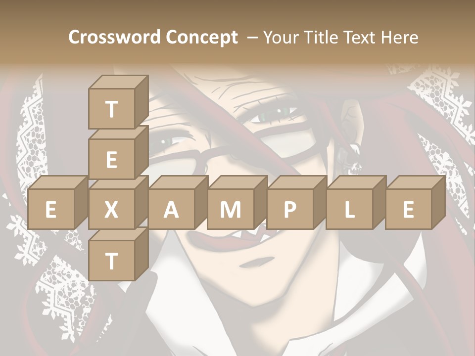 A Woman With Red Hair And Glasses Is Smiling PowerPoint Template