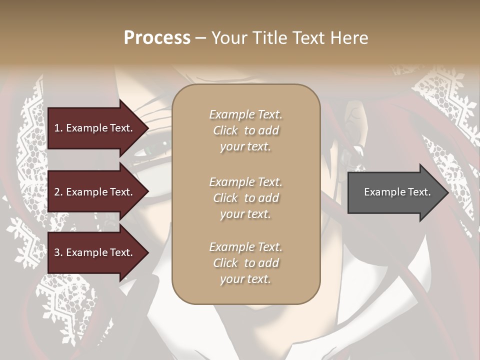 A Woman With Red Hair And Glasses Is Smiling PowerPoint Template