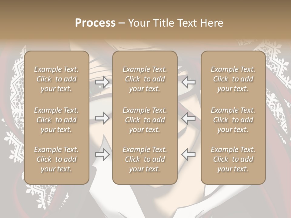 A Woman With Red Hair And Glasses Is Smiling PowerPoint Template