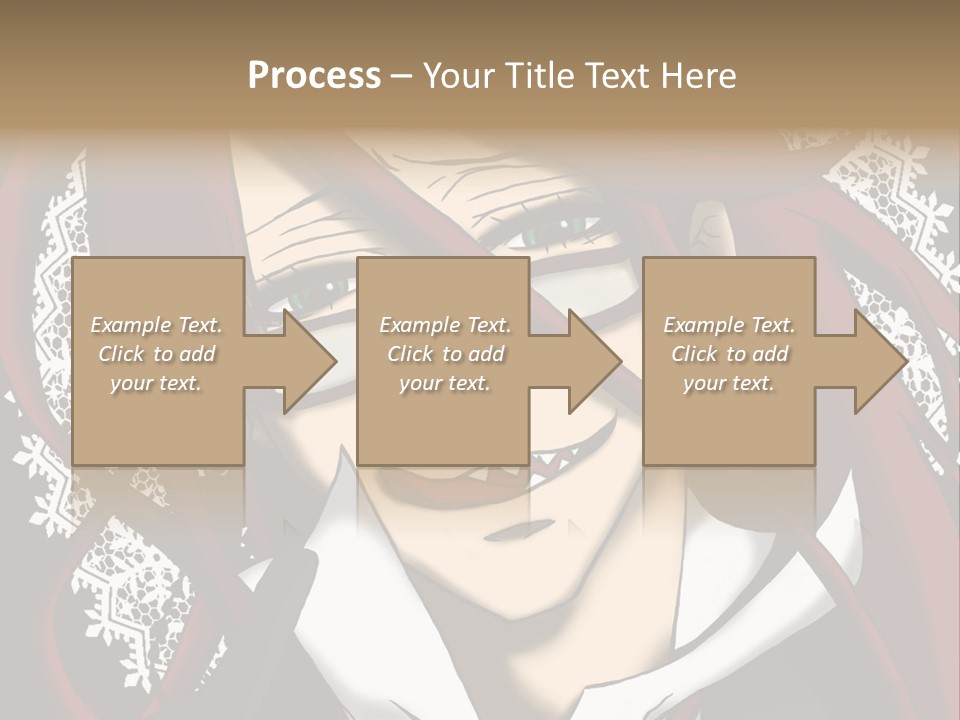 A Woman With Red Hair And Glasses Is Smiling PowerPoint Template