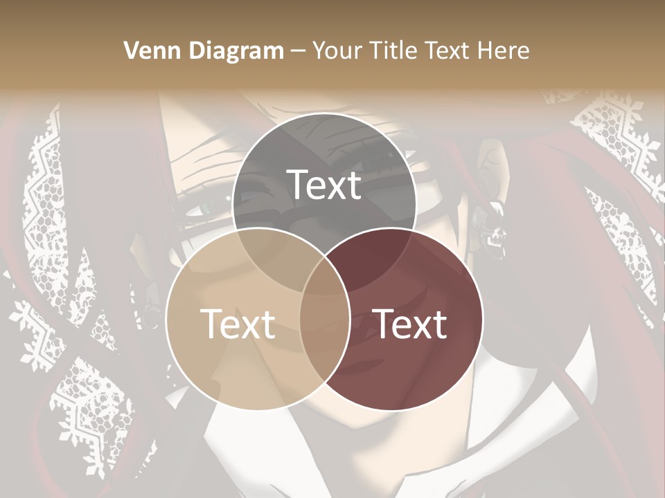 A Woman With Red Hair And Glasses Is Smiling PowerPoint Template