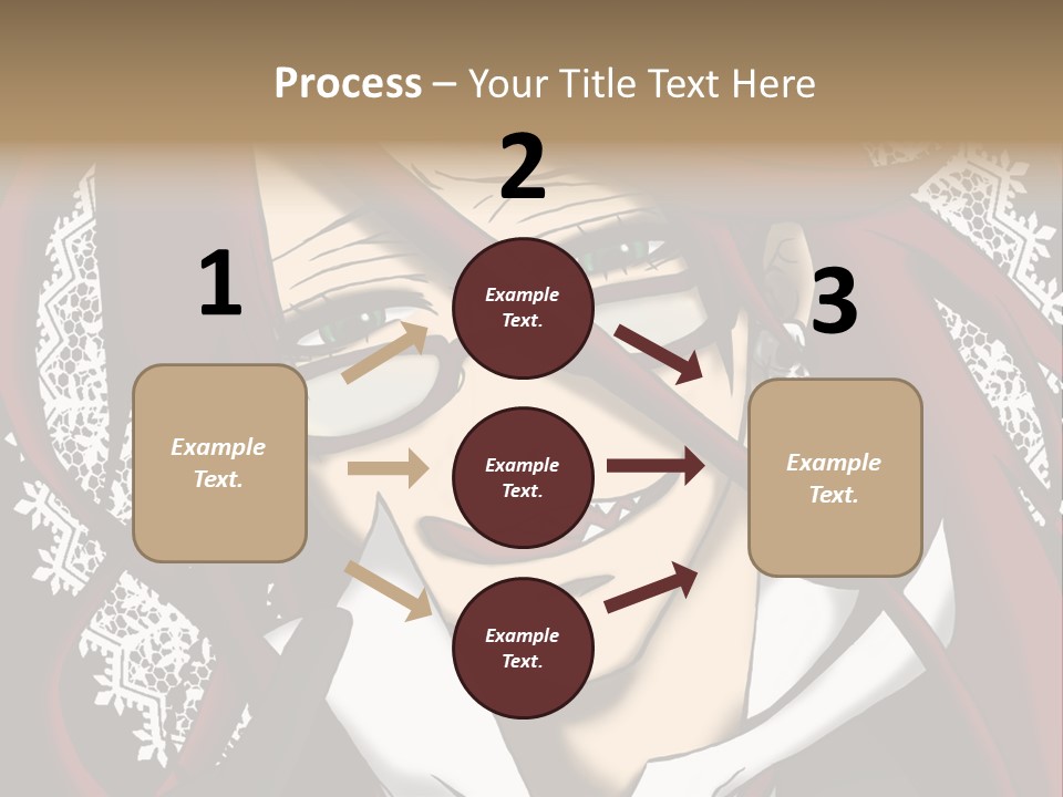 A Woman With Red Hair And Glasses Is Smiling PowerPoint Template