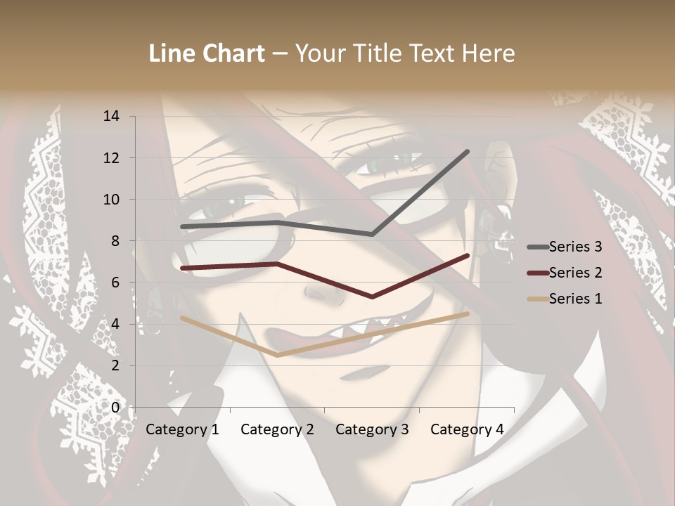 A Woman With Red Hair And Glasses Is Smiling PowerPoint Template