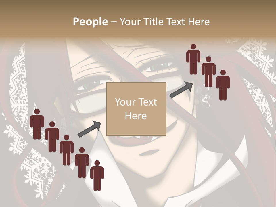 A Woman With Red Hair And Glasses Is Smiling PowerPoint Template