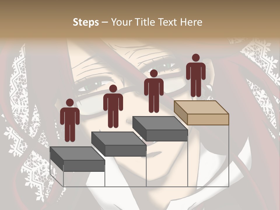 A Woman With Red Hair And Glasses Is Smiling PowerPoint Template