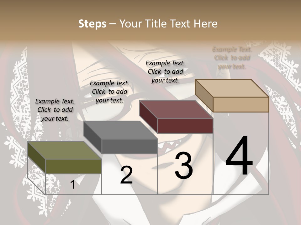 A Woman With Red Hair And Glasses Is Smiling PowerPoint Template