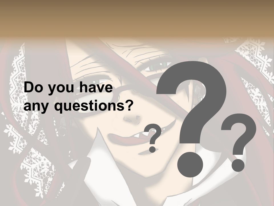 A Woman With Red Hair And Glasses Is Smiling PowerPoint Template