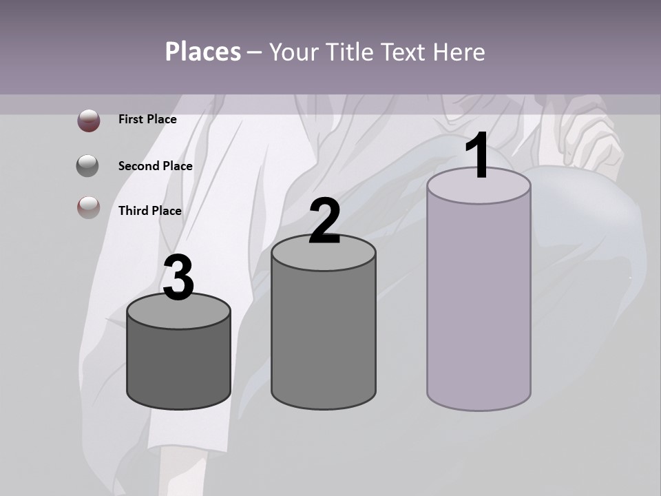 A Man Sitting On A Ledge With His Hand On His Chin PowerPoint Template