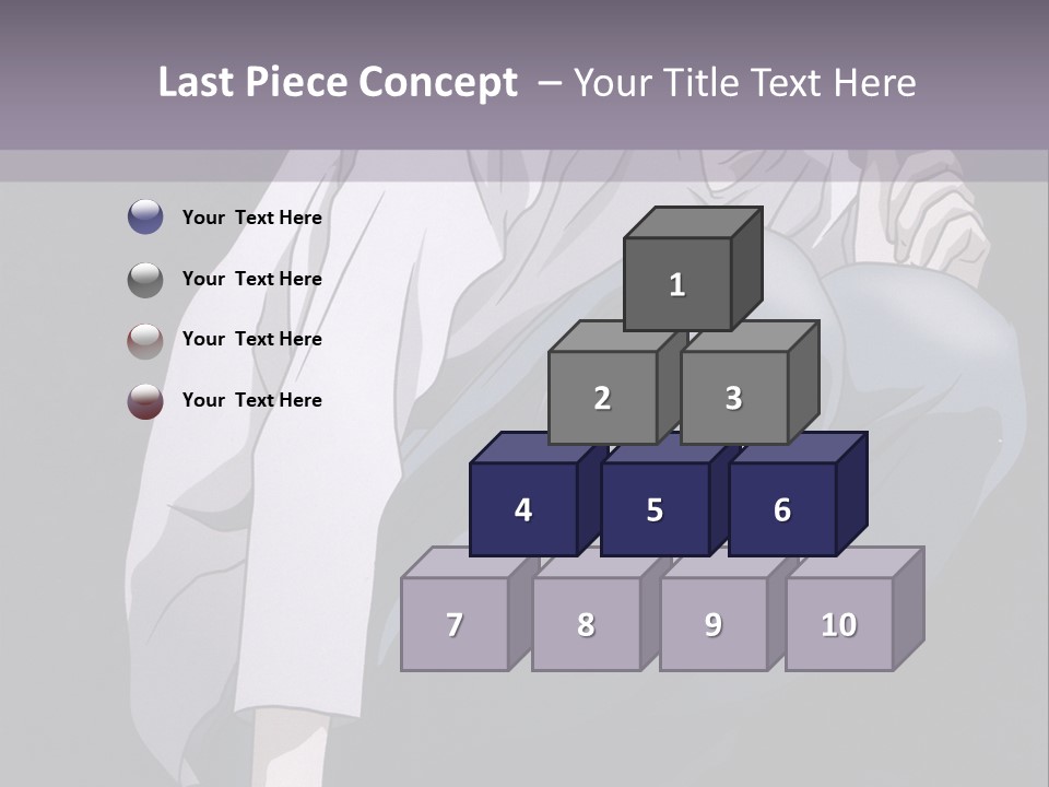 A Man Sitting On A Ledge With His Hand On His Chin PowerPoint Template