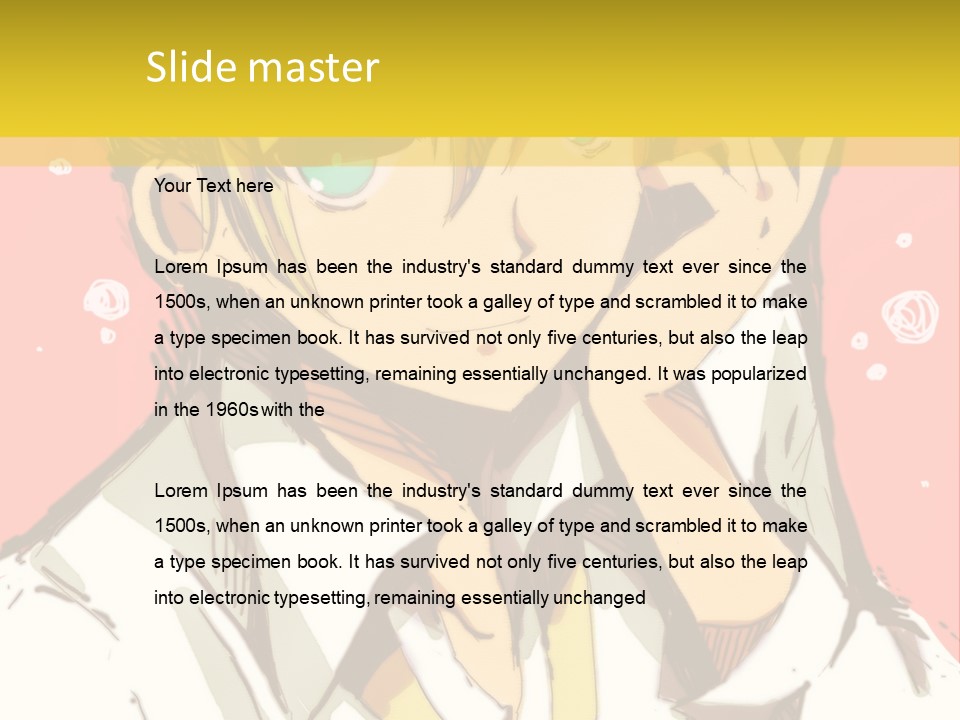 A Young Man With Blonde Hair Wearing A Tie PowerPoint Template