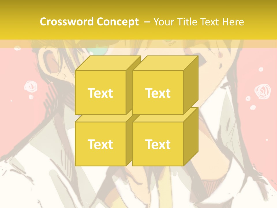 A Young Man With Blonde Hair Wearing A Tie PowerPoint Template