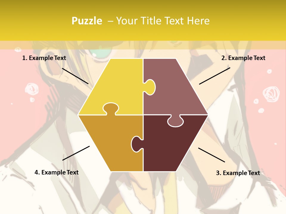 A Young Man With Blonde Hair Wearing A Tie PowerPoint Template