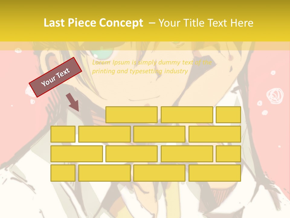 A Young Man With Blonde Hair Wearing A Tie PowerPoint Template