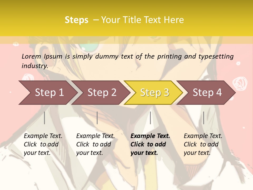 A Young Man With Blonde Hair Wearing A Tie PowerPoint Template