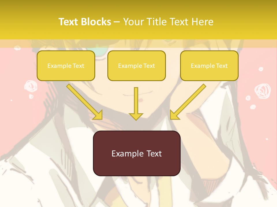 A Young Man With Blonde Hair Wearing A Tie PowerPoint Template