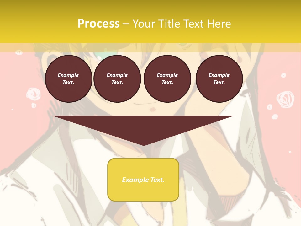 A Young Man With Blonde Hair Wearing A Tie PowerPoint Template