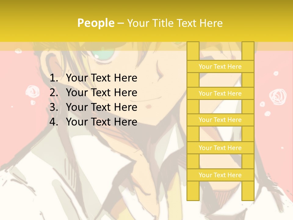 A Young Man With Blonde Hair Wearing A Tie PowerPoint Template