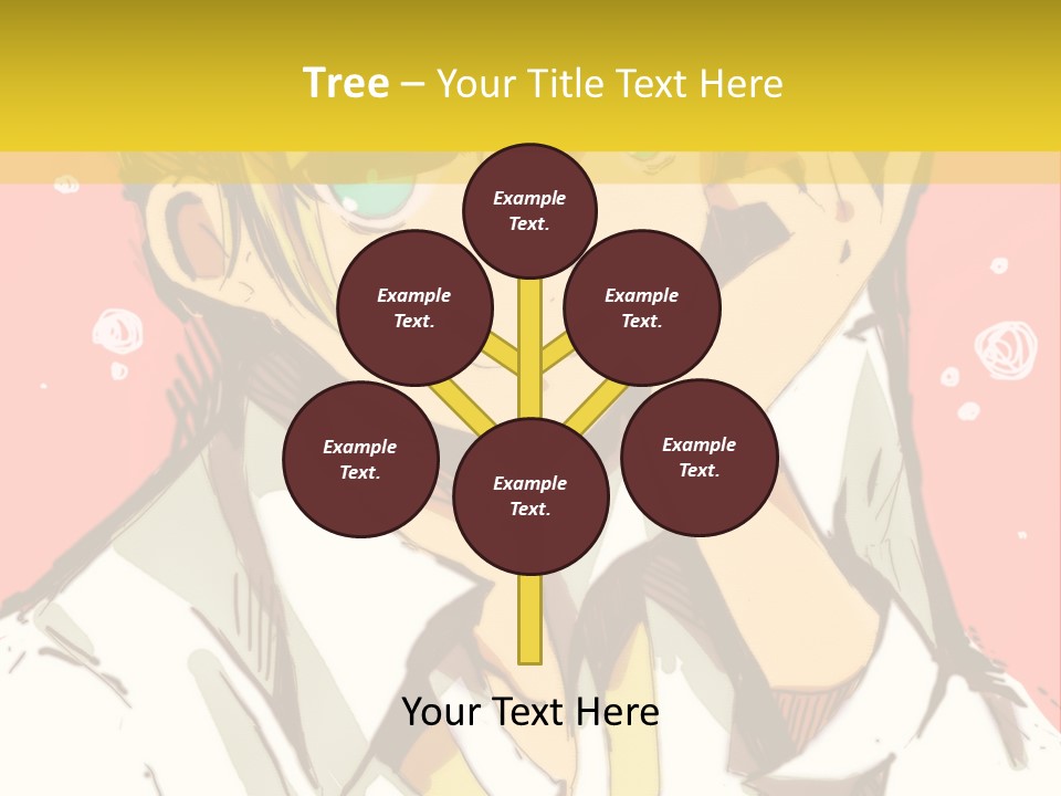 A Young Man With Blonde Hair Wearing A Tie PowerPoint Template