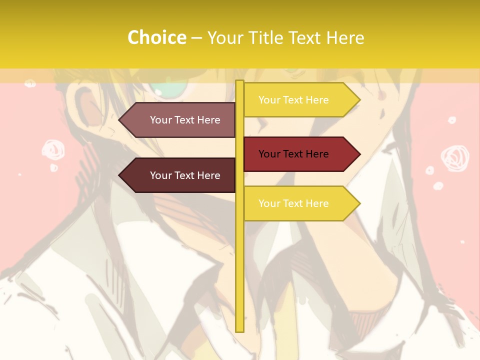 A Young Man With Blonde Hair Wearing A Tie PowerPoint Template