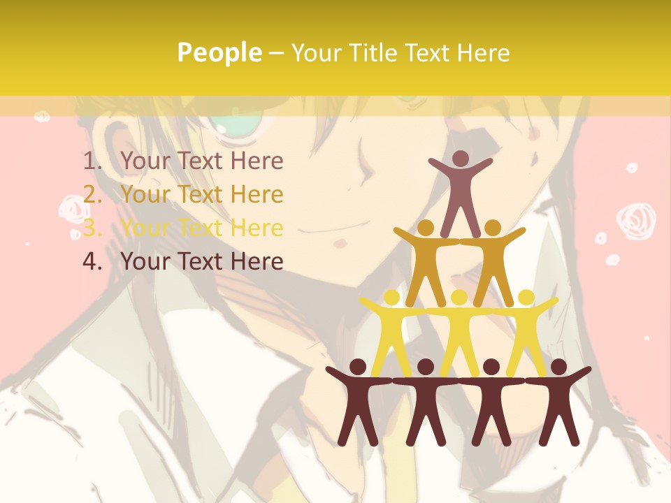 A Young Man With Blonde Hair Wearing A Tie PowerPoint Template