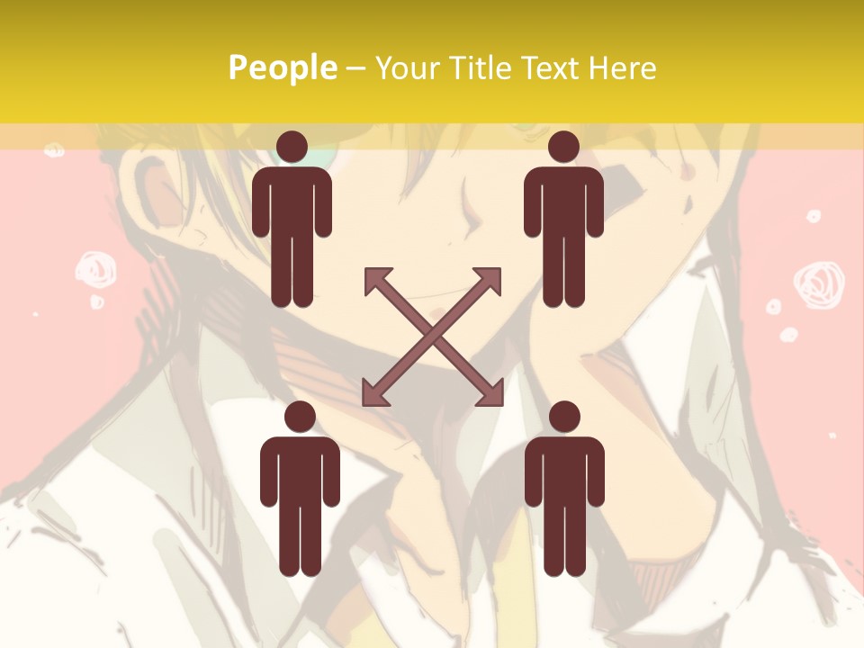 A Young Man With Blonde Hair Wearing A Tie PowerPoint Template