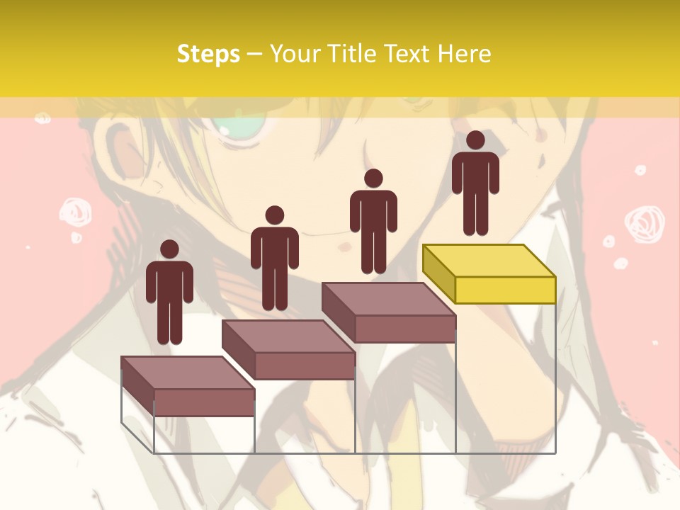 A Young Man With Blonde Hair Wearing A Tie PowerPoint Template